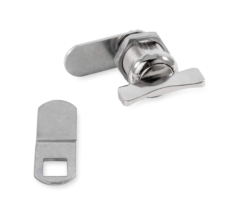 Camco 44323 7/8" Thumb Operated Offset Cam Lock, Multicolor 7/8 Inch