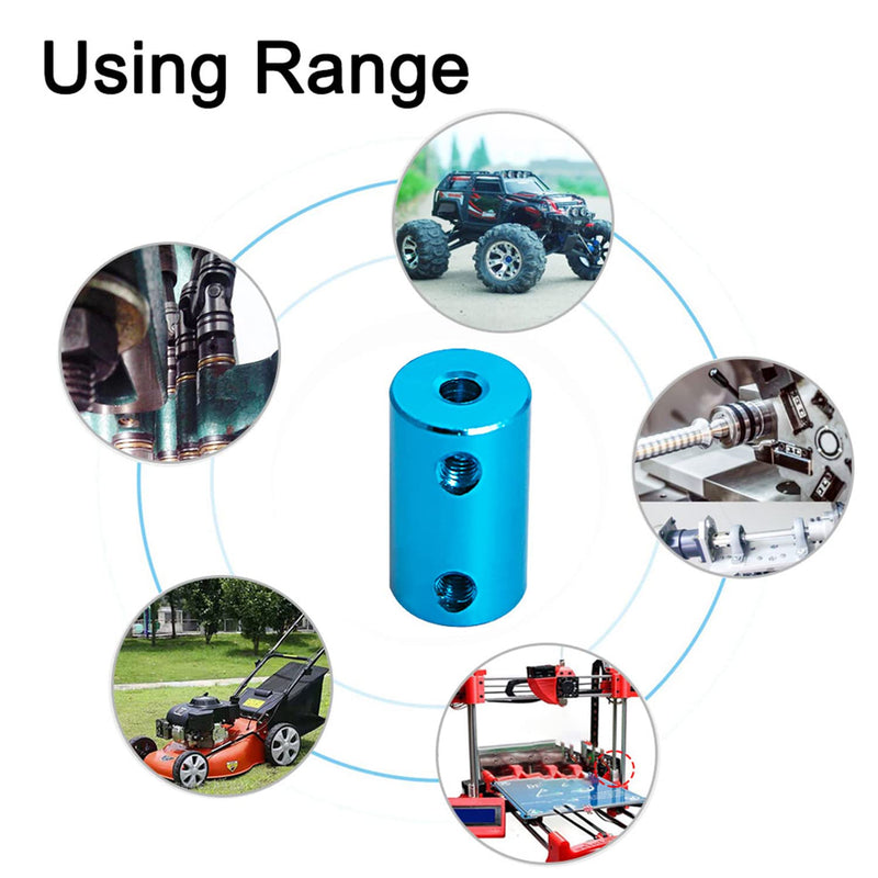 Aopin 5mm to 7mm Rigid Couplings Set Screw Shaft Stepper Motor, Length 25mm / 1" Motor Coupler Connector Rigid with Screw for 3D Printer, RC Robot, Car Model Shaft, CNC Machine, DIY Encoder 2 Pcs 5 to 7