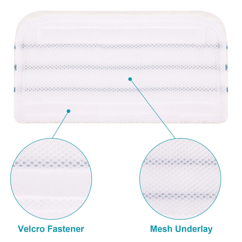 4 PCS Replacement Pads Accessories Compatible with Black+Decker Steam Mop SM1600, SM1610, SM1620, HSM13E1, HSMC1300FX, HSMC1321, HSMC1321APB, HSMC1361SGP, BDH1855SM, BDH1760SM, SMP20 Mop Pads 4 Pack