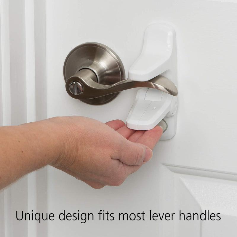 Safety 1st Outsmart Lever Handle Lock, White, 4PK