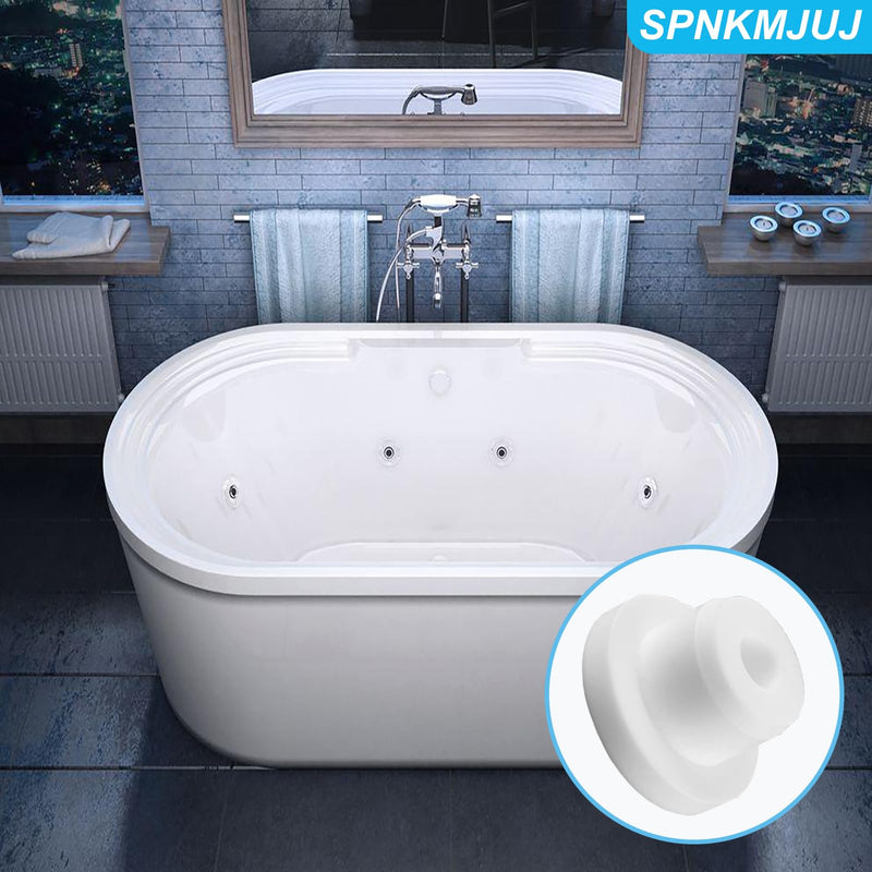 40 PCS Bathtub Jet Covers Silicone Hole Plug White Tube Plugs Waterproof 4 Sizes Bathtub Plug Fit for 12mm 14mm 16mm 22-23mm Bathtub Hole