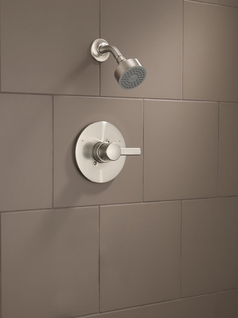 Peerless Precept Single-Handle Shower Faucet Trim Kit with Single-Spray Shower Head, Brushed Nickel PTT188782-BN (Valve Not Included) With Shower Head