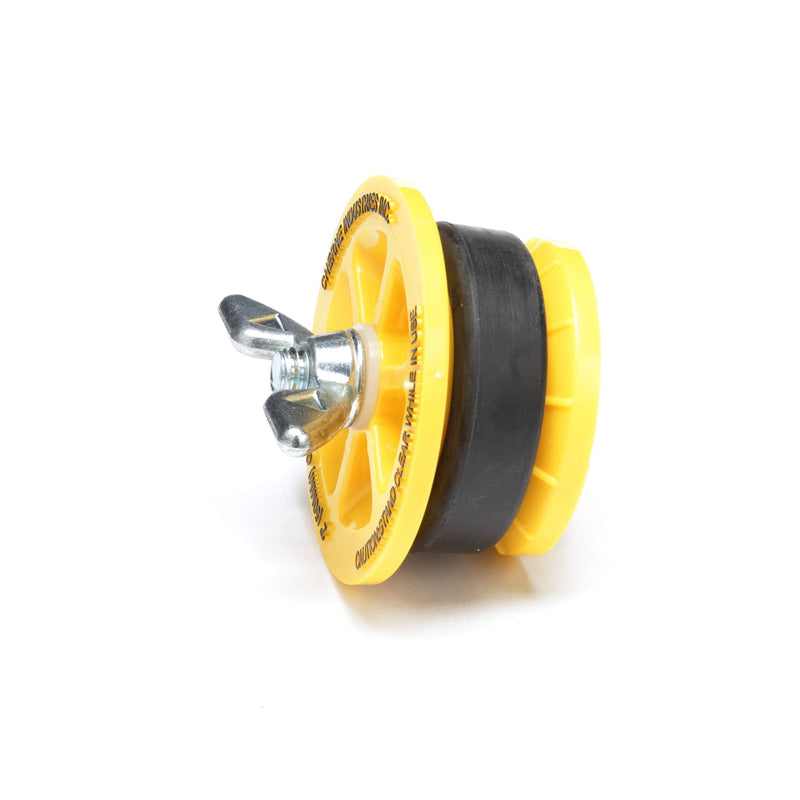 Cherne 270229 End-Of-Pipe Gripper Mechanical Test Plug, 2", Yellow 1 Count (Pack of 1)