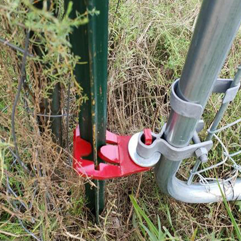 T-Post Gate Hinge Pins - Heavy Duty Gate Hanger, Hang a gate of Any Farm or Garden from a Metal T Post, Steel Gate Hinges Target Hanger, Easy to Install