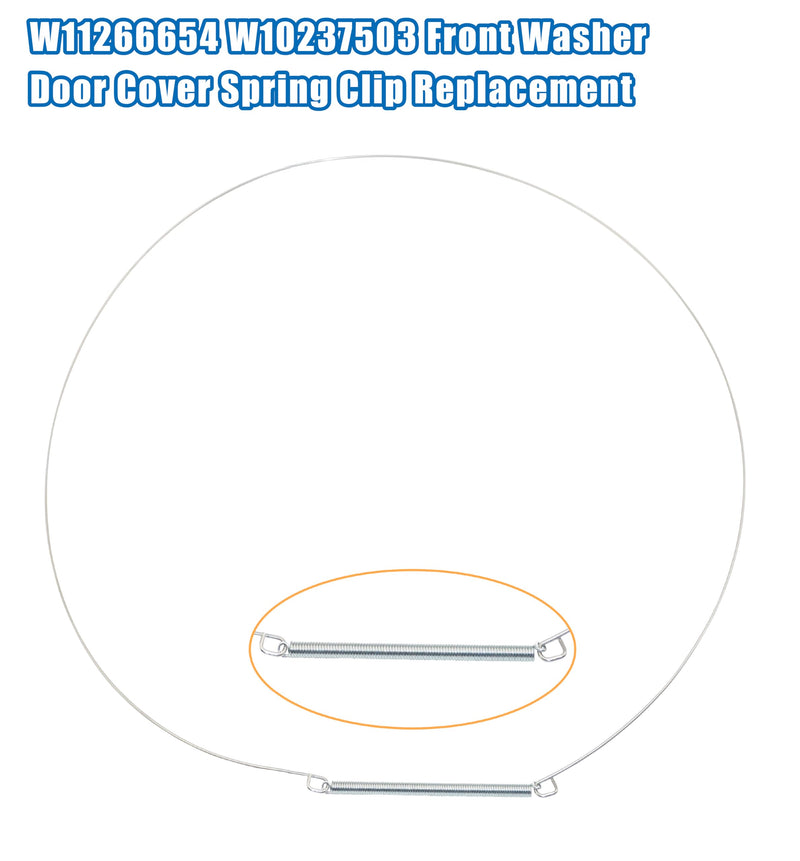 W11266654 Durable spring-loaded exterior door clam shoe clip for washing machines - Perfect for ap6809210, WPW10237503/489486, PS12584490 and W10818945 - Enhance your laundry experience!