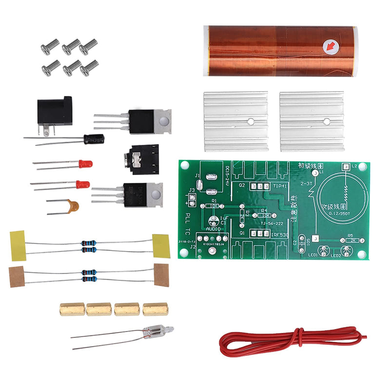 Oumefar DIY Mini Coil Kit, 15W Speaker Unassembled Electronic Kit Tool Mini Plasma Coil Module for Machine Equipment