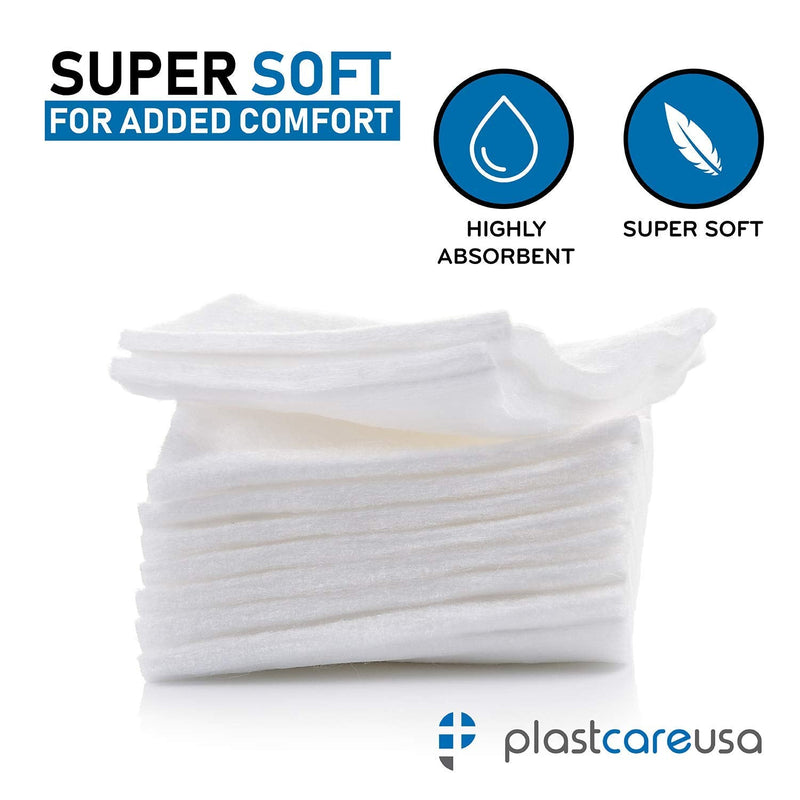 200 Gauze Pads 2x2 - Soft 4-Ply Non Woven Gauze Sponges - Non Sterile Dental Gauze & Esthetic Wipes - All Purpose Medical Gauze Squares for First Aid, Surgical, Wound Dressing 200 Count (Pack of 1)