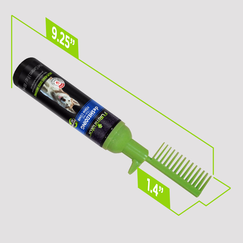 FURminator Rinse Free deShedding Foam Comb for Dogs, Waterless Foaming Shampoo, Reduces Shedding, Deodorizes, Tub-Free Experience - PawsPlanet Australia