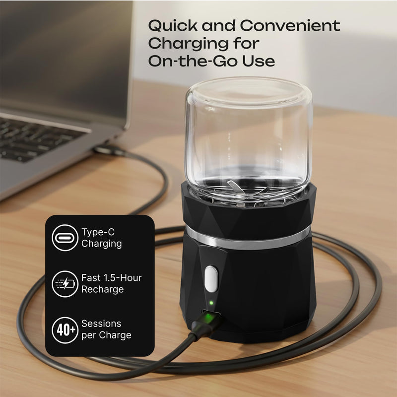 Electric Pill Crusher Grinder - Fine Powder Automatic Grinder to Pulverize Multiple Pills Small Large Medication for Elderly & Pets - Portable Cordless Crusher 1-Pack