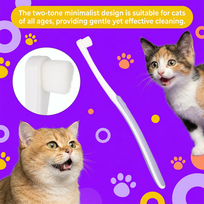 Soft cat Toothbrush Kitten Toothbrush for Cats Pet Toothbrushes Gentle Oral Care Tool for KittenDogTiny to Medium Pet