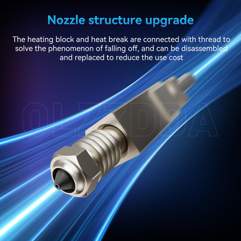 TZ-V6-3.0 Extrusion Head-Blue v6 Hotend, All Metal Hotend,Ender 3 Upgrades Hot end Kit,for Ender 3, Ender 3-v2,Ender 3 Pro Voron 2.4 Prusa i3 MK3S MK3 MK2S 3D Printer Upgrades v6 Hotend