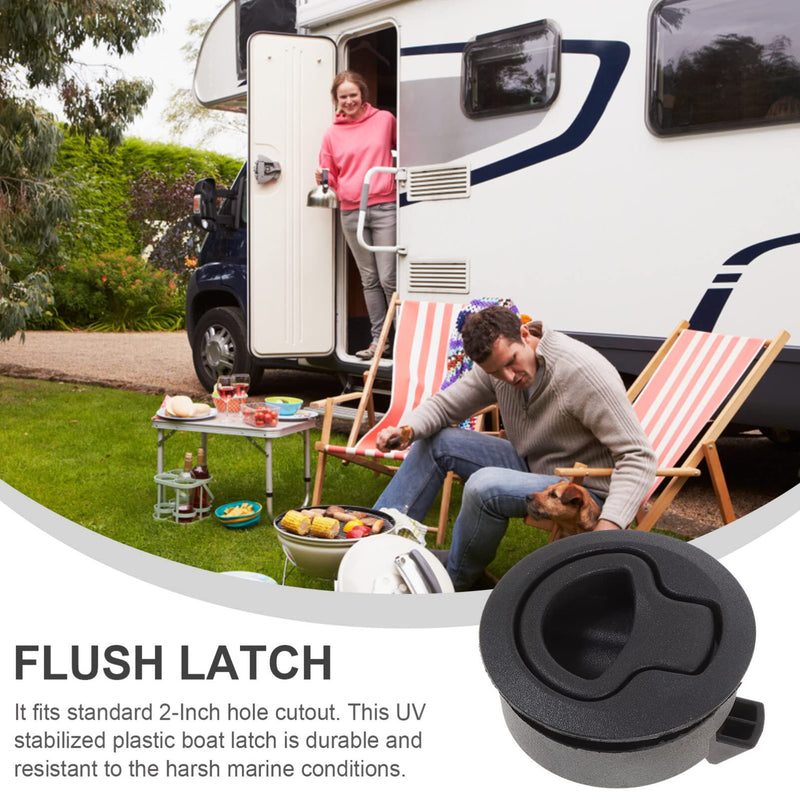 BESPORTBLE Locking Flush Latch Pull Slam Latch Hatch Lift for Boat Camper Rv Trailer
