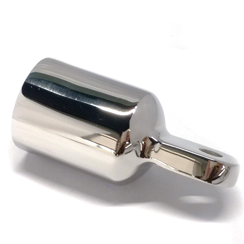 NRC&XRC Bimini Top Cap Eye End 1inch 7/8" with Two 1/4" Holes of the Eye Marine Stainless Steel 316 Heavy Duty Dome top (Pair) 7/8"