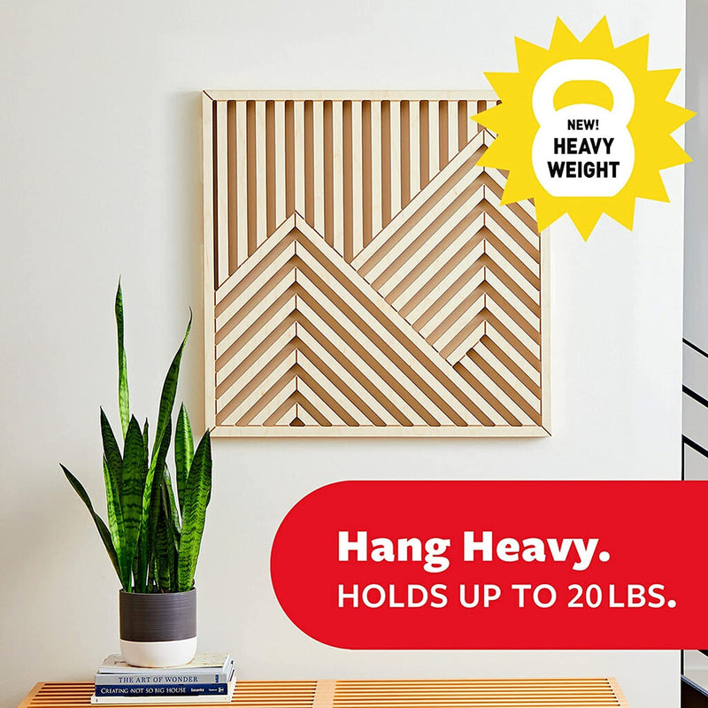 Command Strips Heavy Duty Set - Decorate Your Wall with Command Picture Hanging Strips, 20 LB XL Heavyweight Strips
