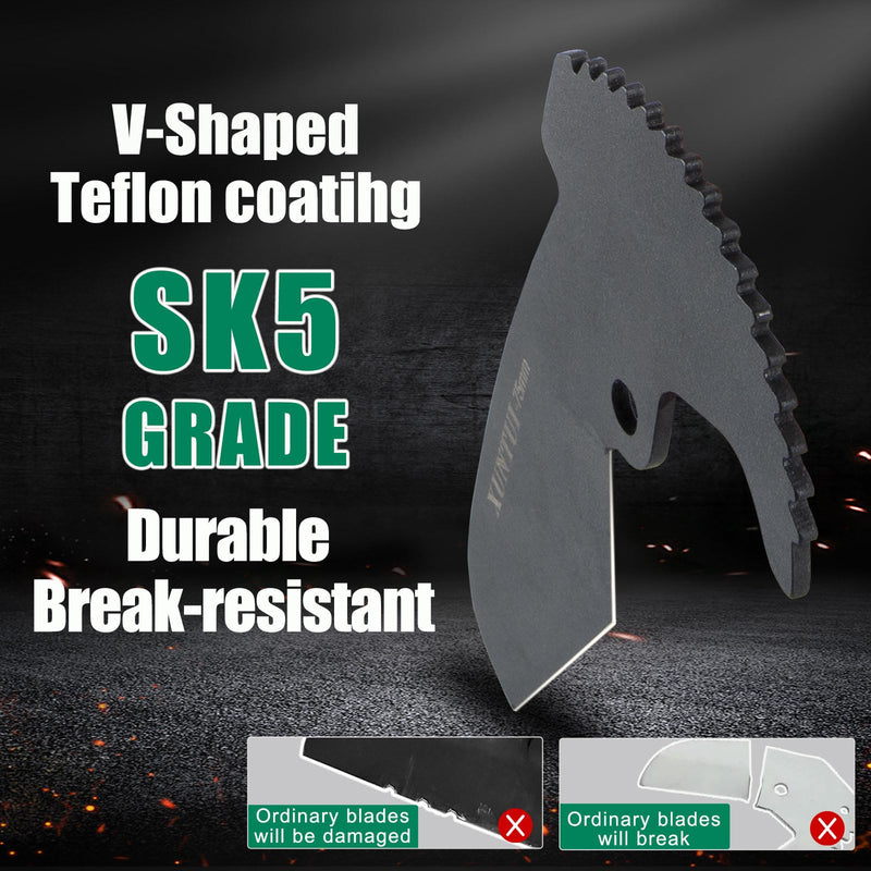 Professional PVC Pipe Cutter 2.5 inch (75mm), Heavy Duty Dark Green Ratchet Tubing Cutter for 2-1/2" Schedule 40 80 PVC, PEX & ABS, Industrial One-Handed Cutting Tool for Irrigation & Plumbing