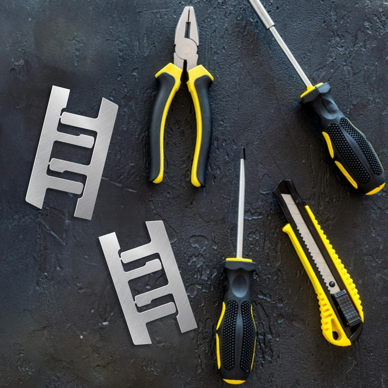 10 Pack Switch Box Support Electrical Box F Clips Box Mounting Straps Grip-Lock Old Work Switch Box Straps and Support for Use with Boxes with Plaster Ears (10 pcs) 10 Pieces