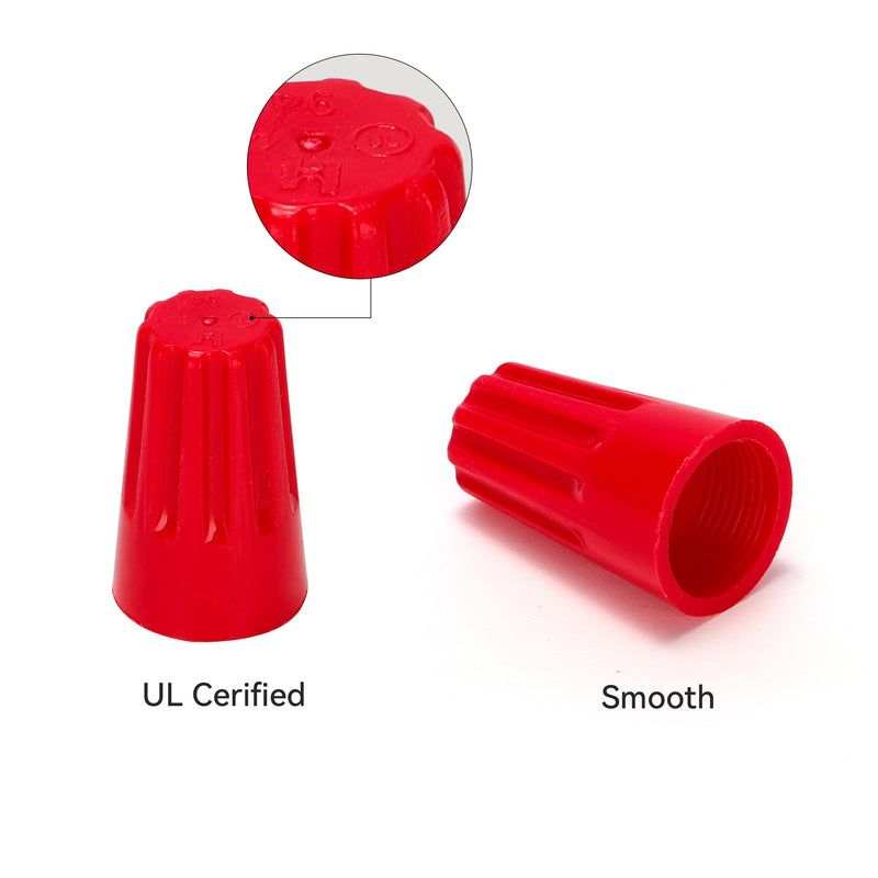 HKS 120 PCS Yellow Wire Caps - AWG 20-10,Twist-On Screw Nuts,Insulated Insertion Electrical Wire Connectors with Spring - Portable & Quick to Connect.