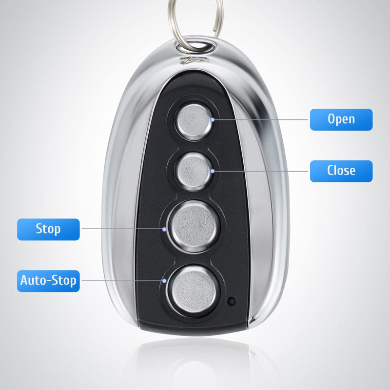 CO-Z Automatic Sliding Gate Opener Remote Control, Electric Rolling Driveway Gate Opener Closer Security Kit Remote (1x Backup Key)