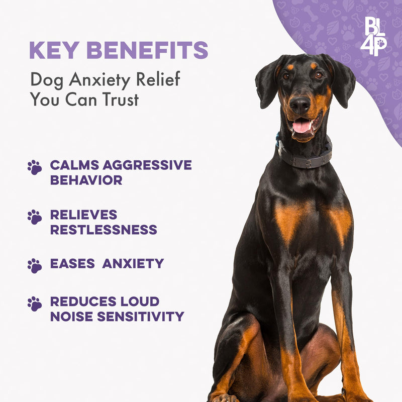 Peaceful Paws Dog Aggression & Noise Phobia Relief, Anxiety Relief for Dogs, Dog Calming Remedy for Biting, Barking, Chasing, Attacking, and Other Canine Behavior Issues, 400 Non-Drowsy, Small Pills - PawsPlanet Australia