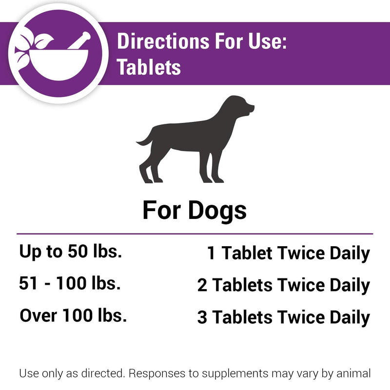 Vet Classics Antioxidants with Coenzyme Q-10 for Dogs, with Alfalfa, Green Tea, Vitamin C, & Wheat Grass, 120 Chewable Tablets - PawsPlanet Australia