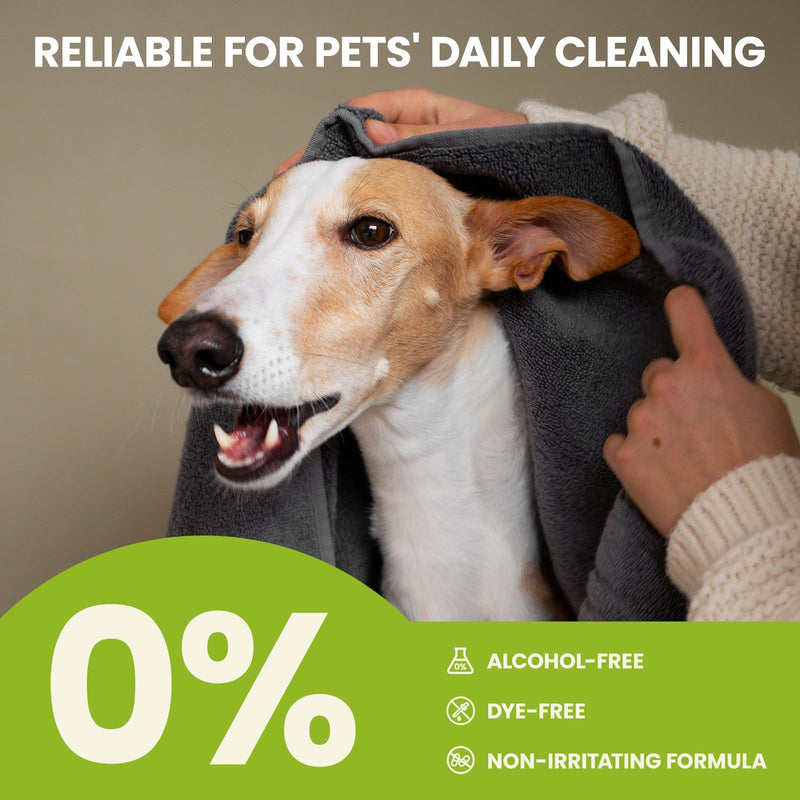 PawSono Ear Finger Wipes Eye Wipes for Dogs & Cats, Thicker Dog Ear Cleaner Wipes, Natural Relief Cat Ear Cleaner Dog, Pet Health Supplies for Dog Kitten Small Animal, Aloe Scent Deodorizing - 100 P 100 Count