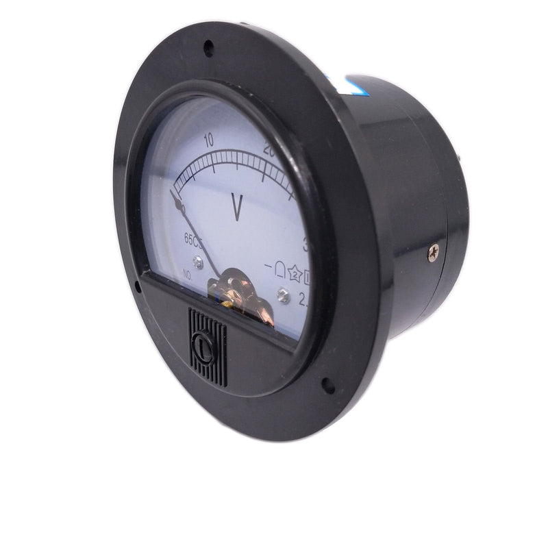 DC 0-30V Round Analog Volt Pointer Needle Panel Meter Voltmeter