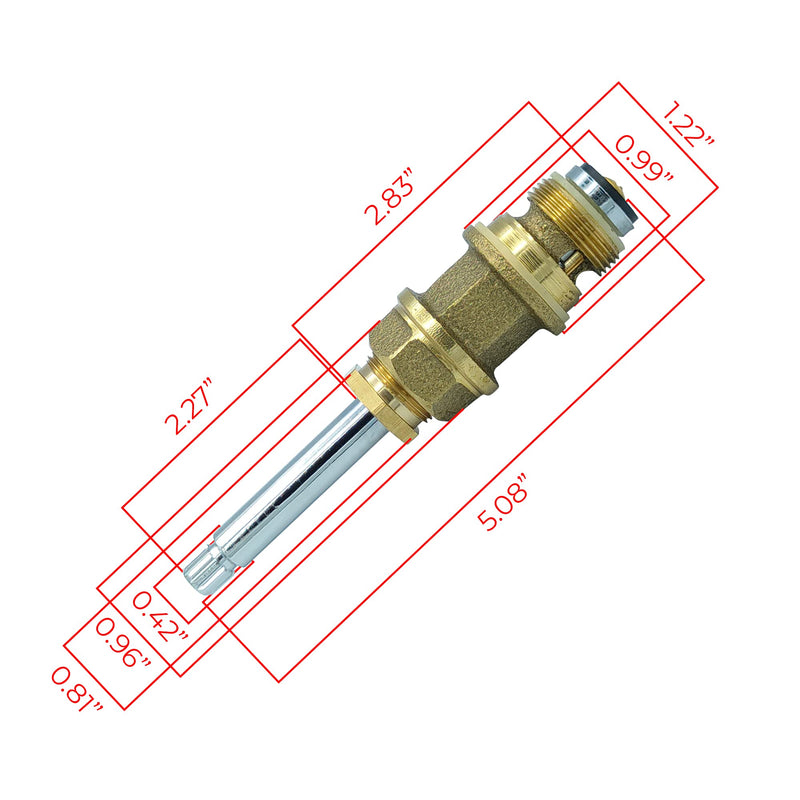 Diverter Stem Replacement for Price Pfister Systems Kit, 5 Inch Height with an Chrome Post for Price Pfister Shower Valve