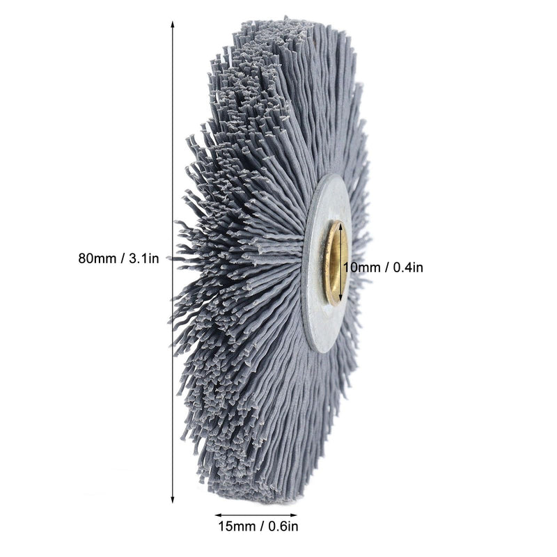 Key Machine Deburring Brush: Nylon Bristles Burr Removal Cleaning Tool for Bravo Special Rekord 80x15x10mm