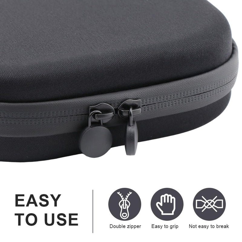 Ragyzity Hard Stethoscope Case, Shockproof Travel Storage Bag, Multi-Function EVA Carry Storage Organizer Box with Extra Mesh Pockets for Small Accessories, [Device NOT Included] -Black