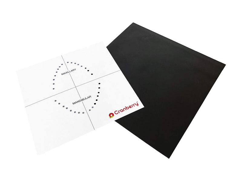 Cranberry USA CR8266 Carbon Dental Dam, Latex Powder-Free, Spearmint Scented, Black, 6" x 6" Size, Pack of 36
