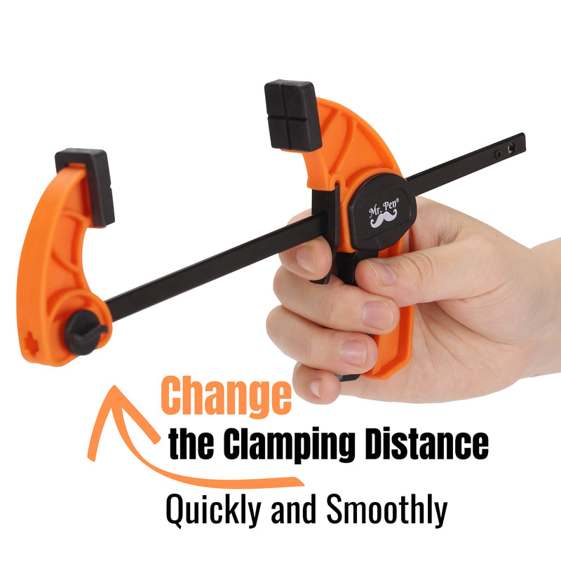 Mr. Pen- Bar Clamps For Woodworking, 6", 2 Pack, Clamp/Spreader, Quick Grip Clamps, Woodworking Clamps, Bar Clamps, Quick Clamps, Trigger Clamp, Quick Clamps for Woodworking 6 Inch