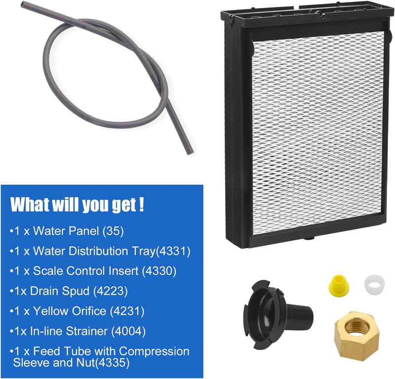 Humidifier Maintenance Kit 4839 – No.35 Water Panel Replacement Filter for Aprilaire Whole Home Humidifiers – Fits Models 600, 600A, 600M
