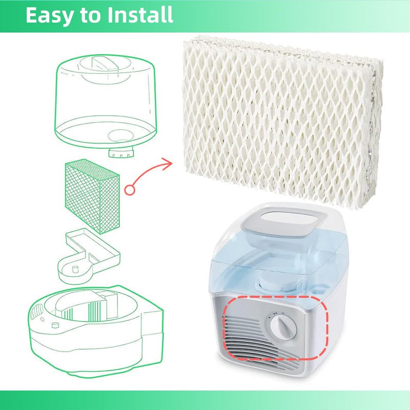 kakofaci 6 Pack WF813 Humidifier Filters Replacement Compatible with Equate EQWF813 PCWF813 Relion RCM832 RCM-832N Protec RWF813 EQ-2119-UL PCCM-832N Cool Mist Humidifiers Wick Filter
