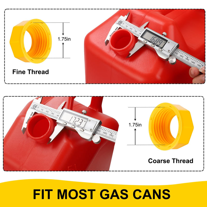Gas Can Spout Replacement, Upgrade Gas Can Nozzle 5 Kit, Extendable Length up to 11.7", Flexible Pour Nozzle Suitable for Most 1/2/5/10 Gal Oil Cans, Gas Spout Replacement, Fuel Can Spout 5 Pack Extendable