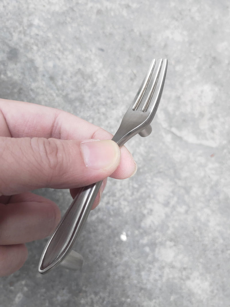 12Pcs Funny Cutlery Tableware Cabinet Pulls,Creative Spoon Fork Knife Shape 3" Hole Center Vintage Kitchen Cupboard Pulls Handles,Cute and Fun (Fork, Silver, 12Pcs)