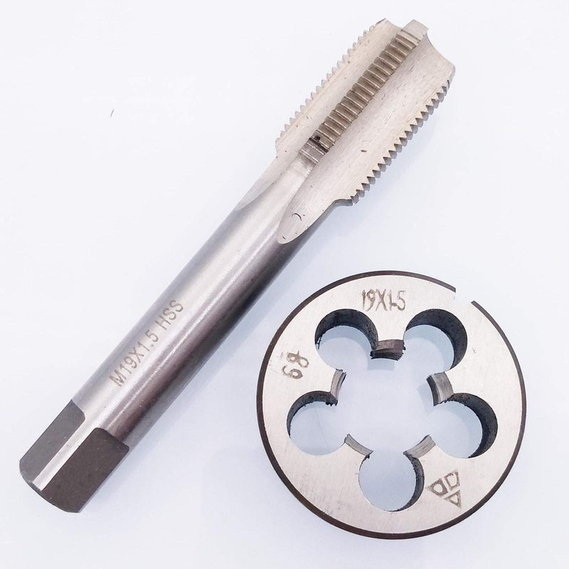 HSS M19 x 1.5mm Tap and M19 x 1.5mm Die Metric Thread Right Hand