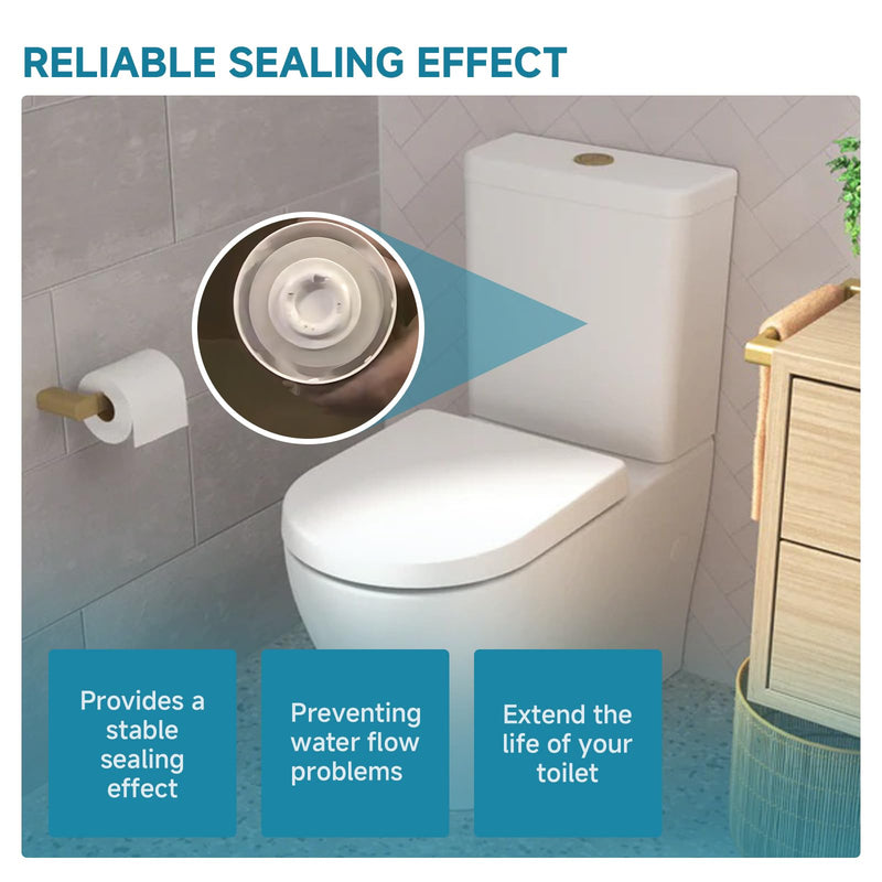 (2 Pack) for Flush Valve Silicone Seal Gasket/Toilet Flush Valve Seal Clear Compatible with Caroma M5