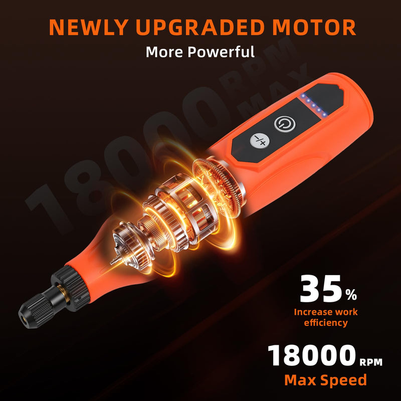 Cordless Rotary Tool Kit, 5-Speed Mini Engraving Tool with 70 Accessories
