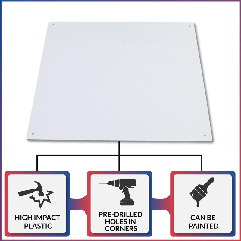 Access Covers - Outlet Covers for Drywall Patch - HIPS Access Panel Covers - 12"x12" Wall Access Door for Plumbing, Electrical Access - Textured, Paintable, No Springs or Hinges - American Built Pro Access Cover-White 12"x12" OD