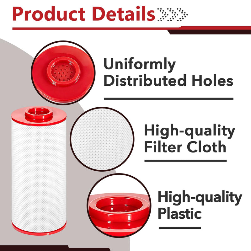 8 Pcs Shower Filter Compatible with Weddell Duo, Red and Blue | Absorb Impurities, Premium Materials, Sturdy And Durable