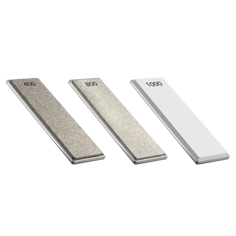 Replacement Whetstone Plates Set – Includes 3 Plates: #400, #800, and #1000 Grit for Precision Sharpening & Honing - Compatible Only with Parkway Home Adjustable Rolling Knife Sharpener #400, #800 & #1000 Grit Plates