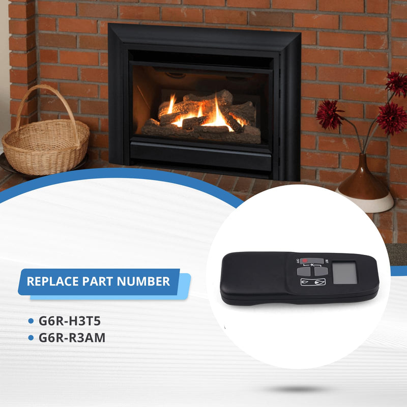 G6R-H3T5 GV60 Fireplace Remote Control, Compatible with Real Fyre, Valor, Empire, Empire Comfort Systems
