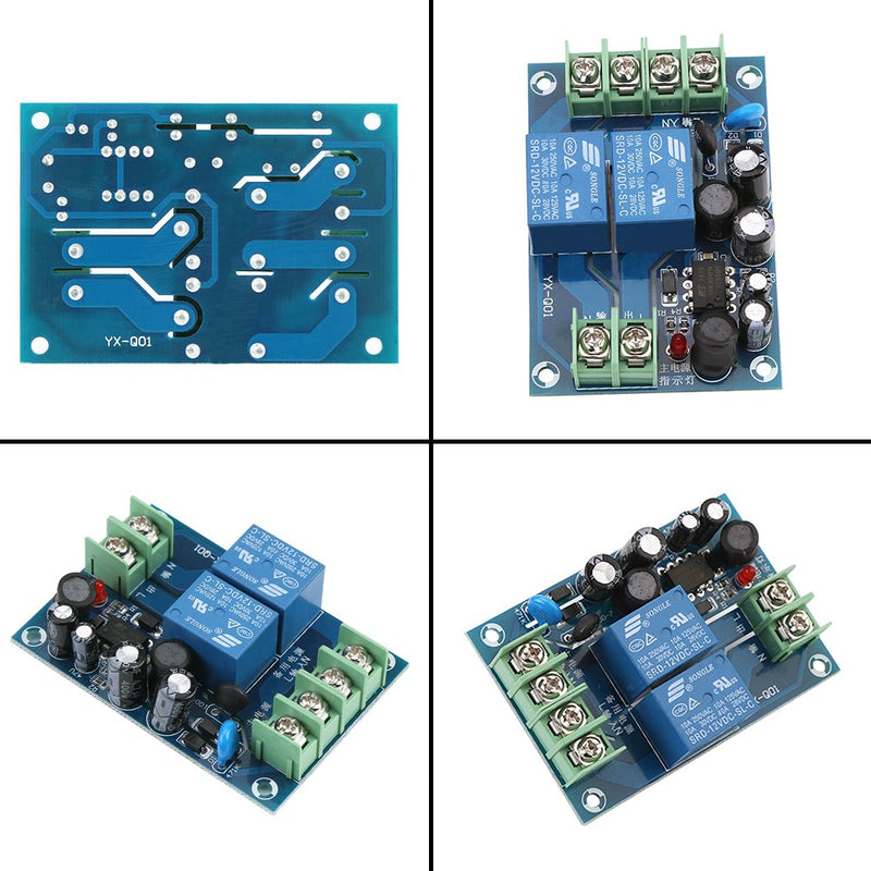Automatic Emergency Power Switch, AC 85-240V 110V 220V 230V 10A Automatic Switch Module Dual Power Supply Automatic Switching Controller Module AC Power Supply Switch