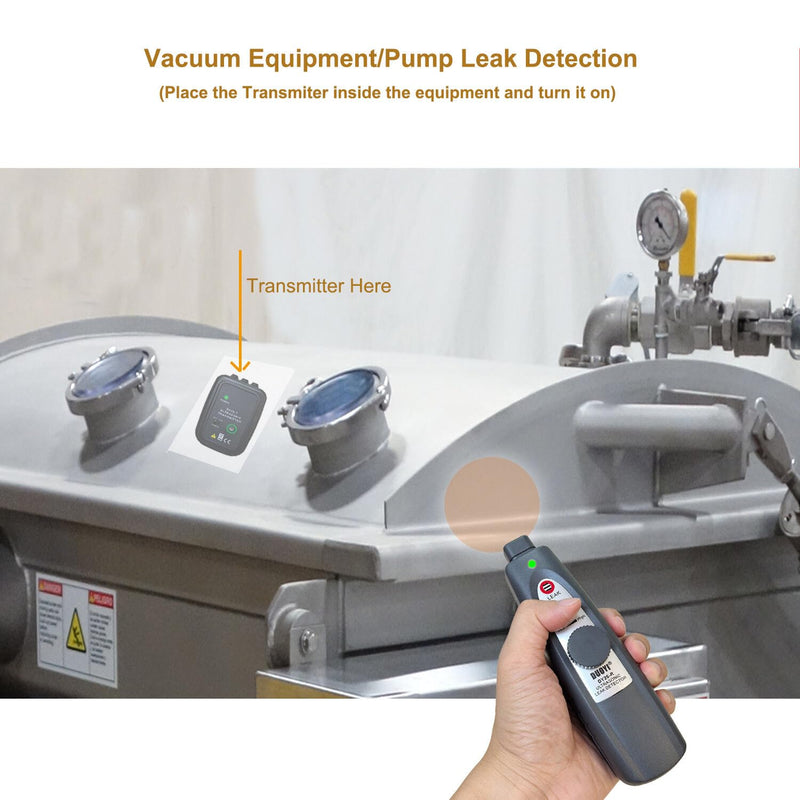 Professional Ultrasonic Leak Detector Kit for Industrial Use/Automotive | 38-42kHz Frequency Range Detection with Sound & Light Alerts | Air, Gas & Vacuum Leaks in Pipes, Tanks, Cars Finder