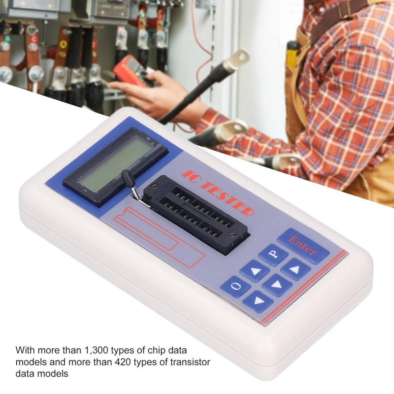Multifunctional IC Transistor Tester, Integrated Circuit Tester with 5V 3.3V AUTO Modes for Microelectronics Engineers (no Terminal) no terminal