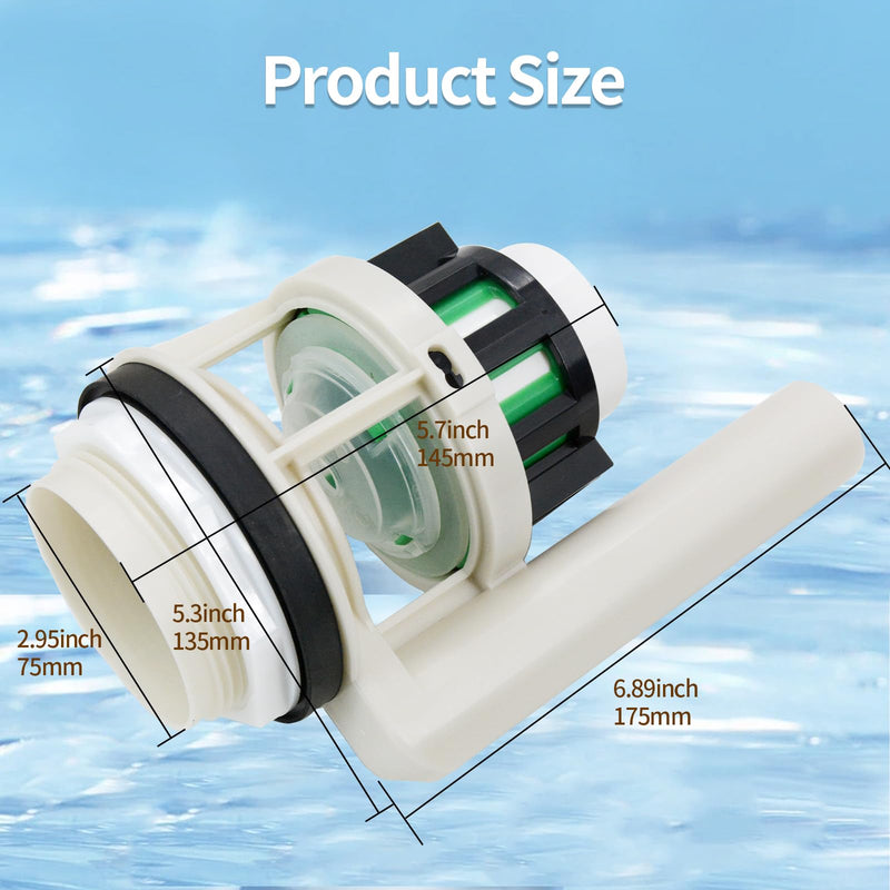 Toilet Flush Valve Replacement Parts for Two Piece Toilets, Compatible with Toto THU Series Tower, for 3-Inch Flush Hole, Including Repair Kits (Two-piece toilets) Two-piece toilets