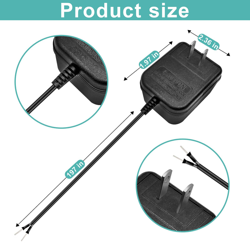 24 Volt Doorbell Power Adapter - 16.4ft Long C Wire Adapter, Doorbell Transformer Fits Ring, Nest Hello, Wyze, Eufy Video Doorbells and Ecobee,Sensi,Nest,Honeywell Thermostat(Black) 16.4 ft Black - NewNest Australia
