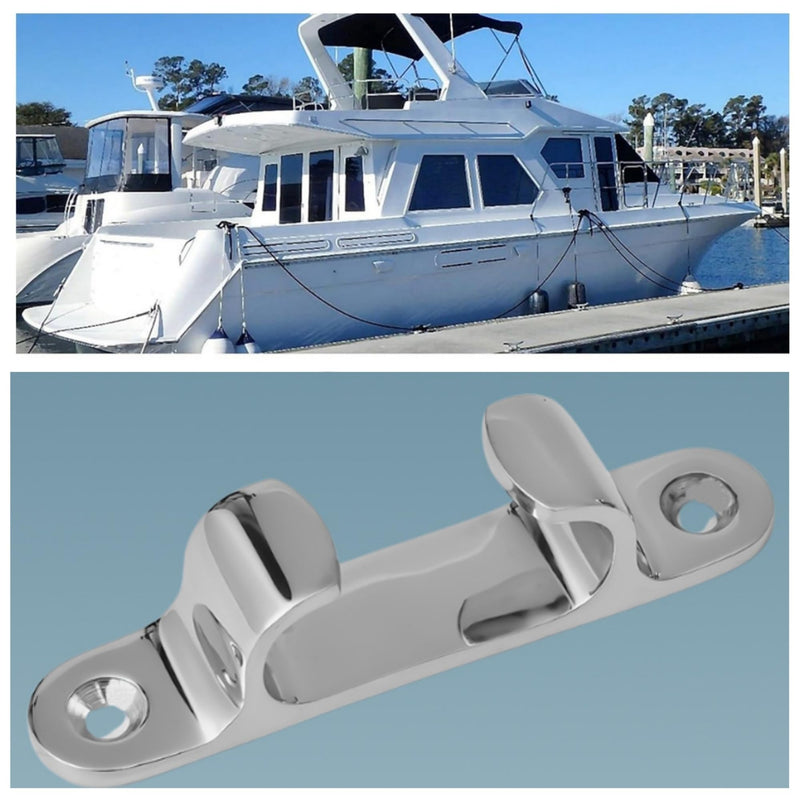 4/5/6 inch Stainless Steel 316 Cable Guide, Marine Hardware Straight slideway, Heavy Duty Straight Wedge Cleat 6inch