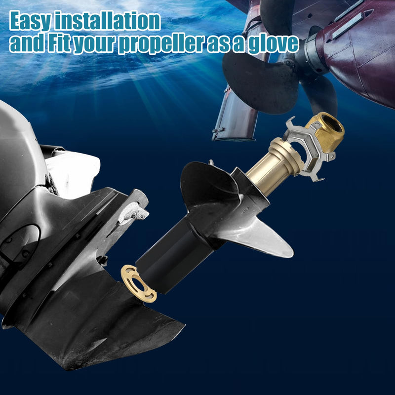 835257Q1 Hub Kit, 835257K1 Mercury Prop Hub Kit Alpha One Propeller Replacement Quicksilver Brass Material for 40-60 HP CT, 70-250 HP, Force 90-120, Verado 150-300