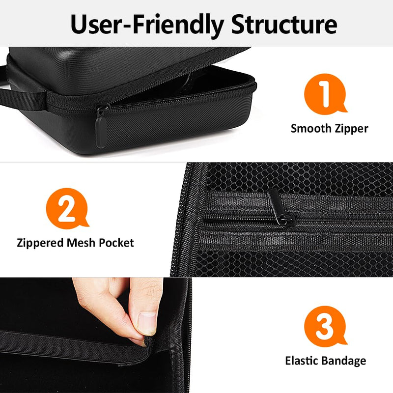 Hard EVA Carrying Case for 4-5inch Screen Borescope, Waterproof Storage Case Compatible Industrial Endoscopes, Inspection Probes & Lenses